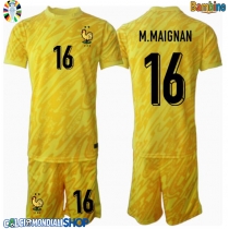 Maglie da calcio Francia Mike Maignan #16 Portiere Prima Maglia Bambino Europei 2024 Manica Corta (+ Pantaloni corti)